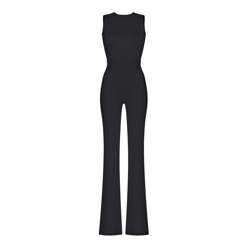 Jumpsuit with colored edjing