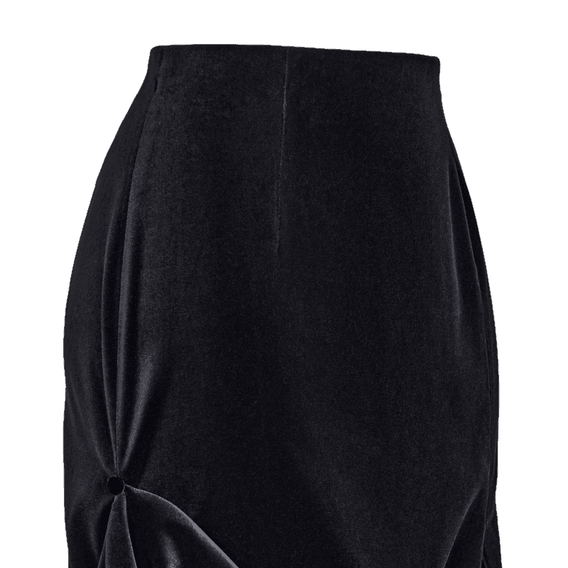 Velvet maxi skirt
