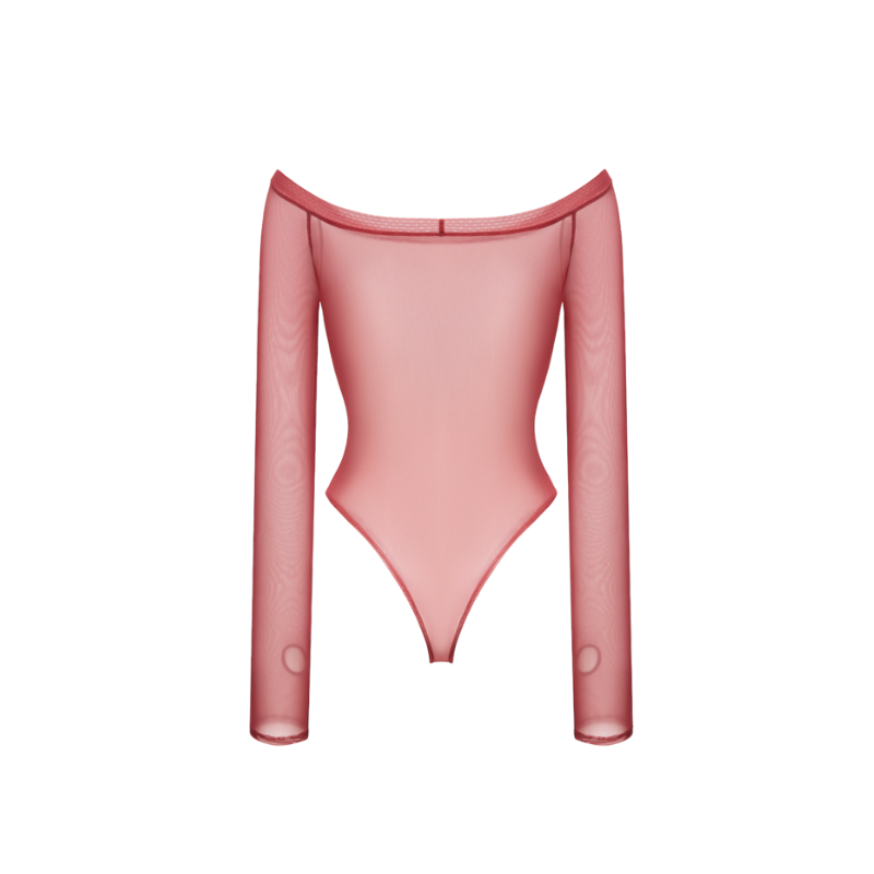 Long sleeve mesh bodysuit